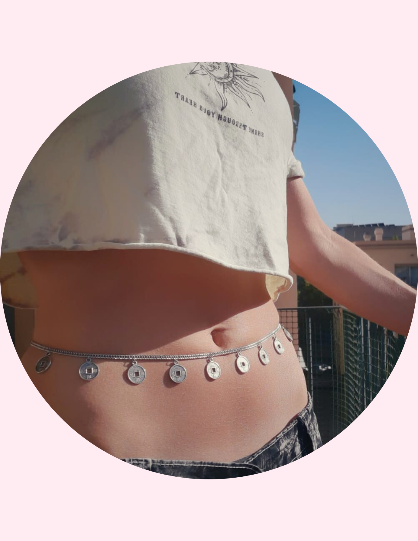 Accesorios para la cintura, cadenas para el cuerpo, waterproof, tendencia, moda de verano, luna en leo, handmade, barcelona